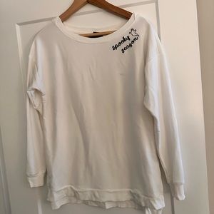 Spooky Season Embroidered Long Sleeve shirt Cynthia Rowley